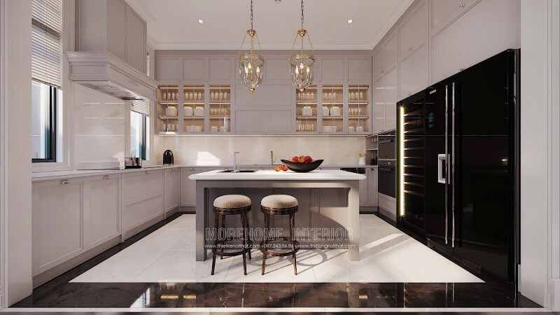 Biệt thự Ciputra Tây Hồ Hà Nội cung cấp sản phẩm thiết kế trang trí nội thất phòng bếp cao cấp.